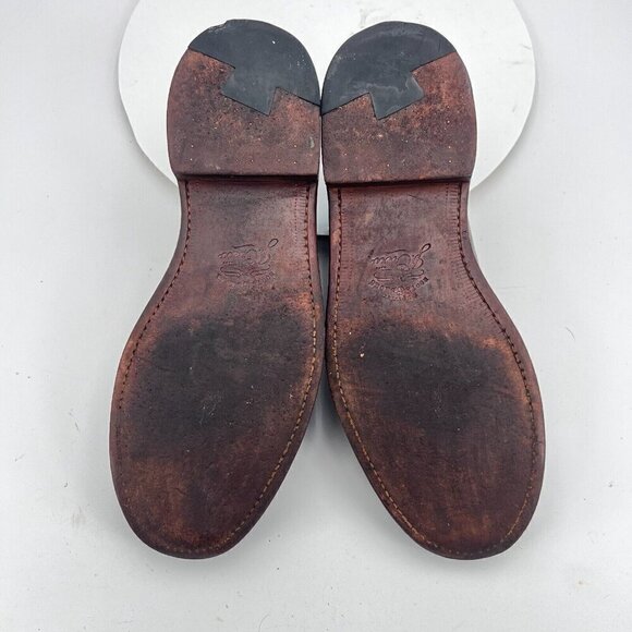 JCrew Ludlow Men Size UK 9 US 10 Brown Tan Leather Brogue Derby Dress Shoes - Picture 12 of 16